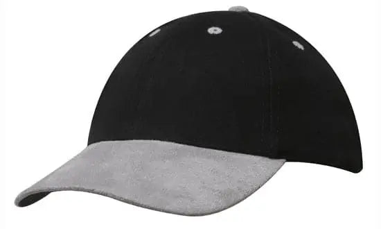 Headwear Brushed Heavy Cotton W/suede Peak Cap X12 - 4200 - City Workwear